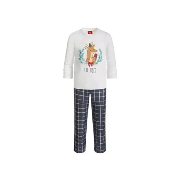 Family Pajamas Mama Deer Mix It Grey Plaid Matching Family Pyjamas Set Size XXL - Picture 2 of 4